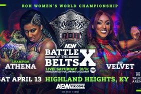 AEW Battle of the Belts X Athena Red Velvet