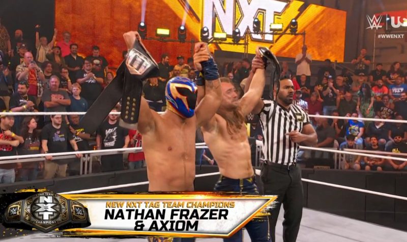 Nathan Frazer And Axiom Win NXT Tag Team Championship On 4/9 WWE NXT