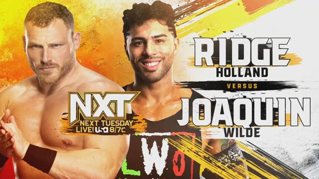 Ridge Holland vs. Joaquin Wilde WWE NXT