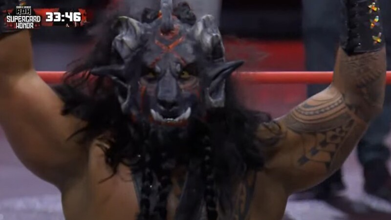 Black Taurus Redebuts As The Beast Mortos At ROH Supercard Of Honor