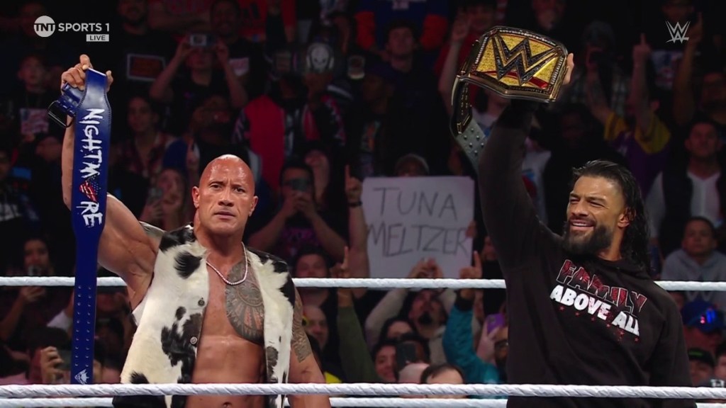 The Rock Roman Reigns WWE RAW
