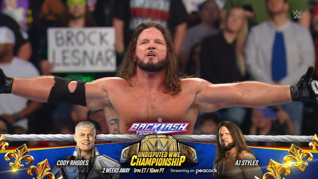 WWE Backlash AJ Styles