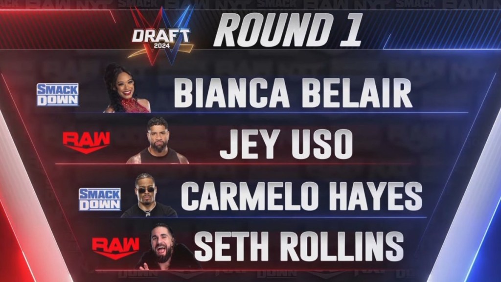 WWE Draft Round 1