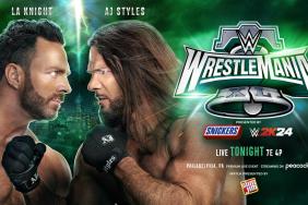 WWE WrestleMania 40 LA Knight AJ Styles