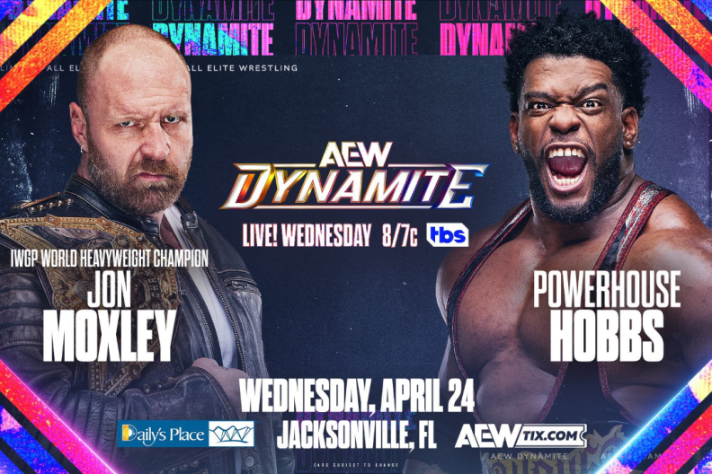 Jon Moxley vs. Powerhouse Hobbs On 4/24 AEW Dynamite Now For The IWGP World Championship, Updated Card
