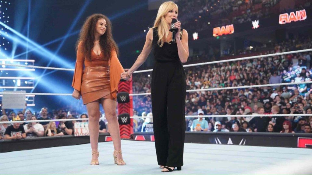 Samantha Irvin and Lilian Garcia on WWE RAW