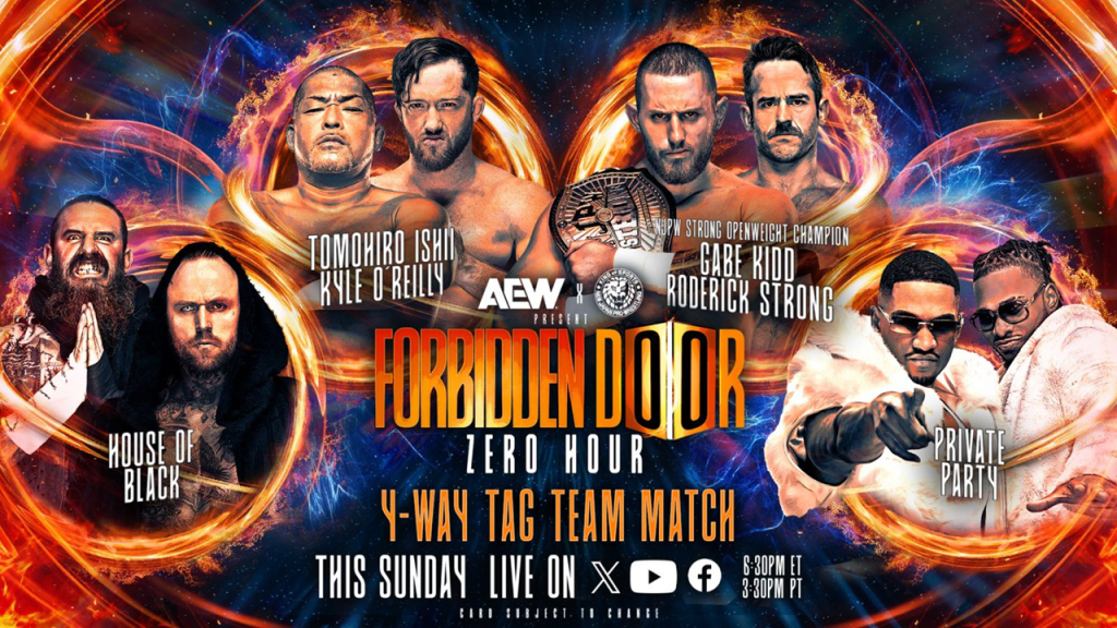 4-Way Tag Team Match Set For AEW x NJPW Forbidden Door Zero Hour, Updated Card