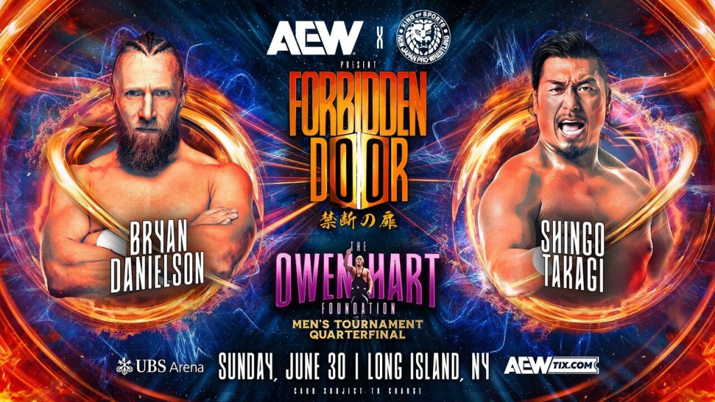 AEW x NJPW Forbidden Door Bryan Danielson Shingo Takagi