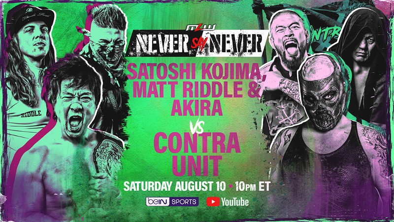 MLW Never Say Never Matt Riddle Satoshi Kojima