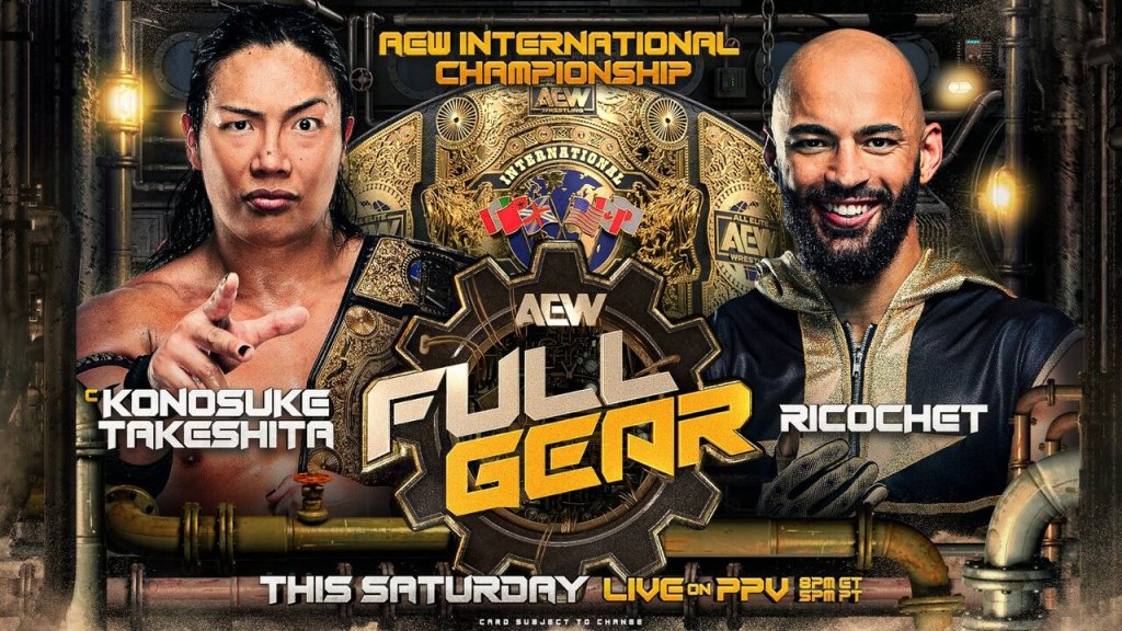 AEW Full Gear Konosuke Takeshita Ricochet