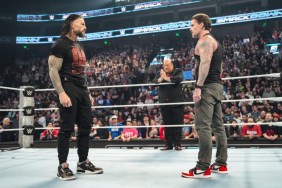 WWE SmackDown Roman Reigns CM Punk faceoff