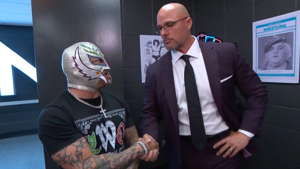 Rey Mysterio Adam Pearce WWE RAW