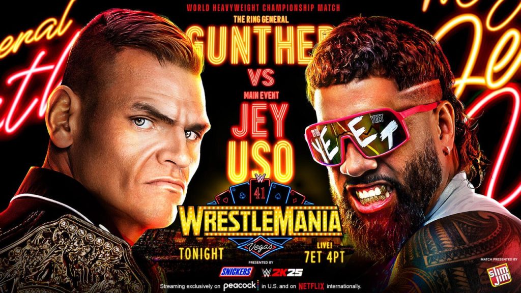 WWE WrestleMania 41 Gunther Jey Uso