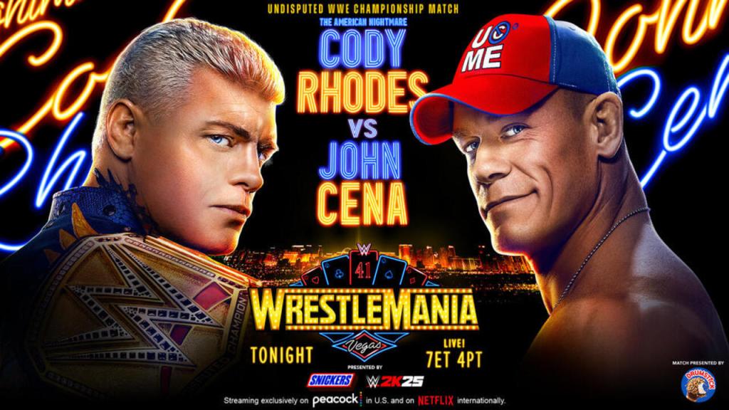 WWE WrestleMania 41 Cody Rhodes John Cena