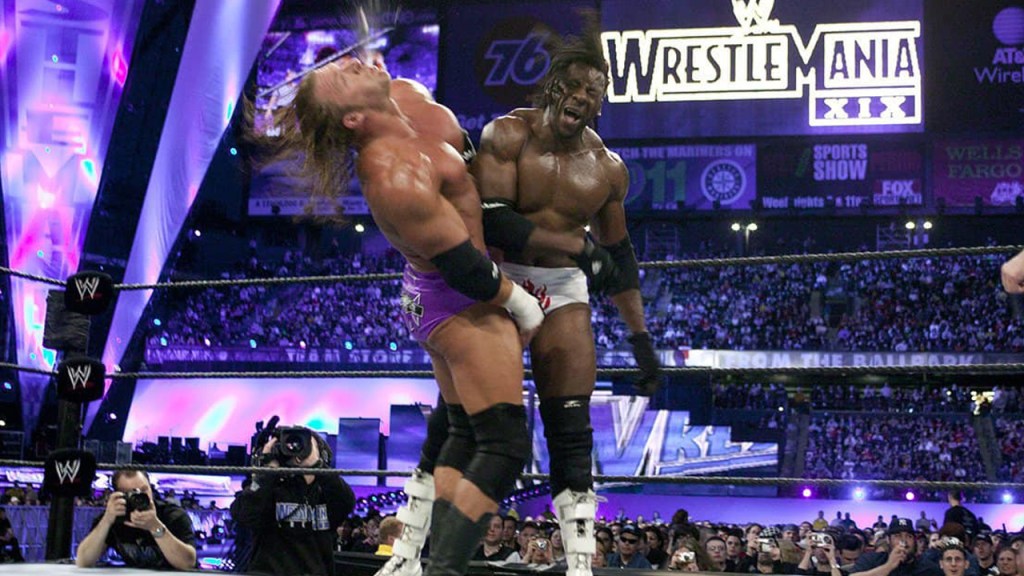 booker t triple h wwe wrestlemania 19