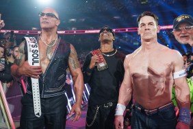 Dwayne "The Rock" Johnson, Travis Scott, and John Cena