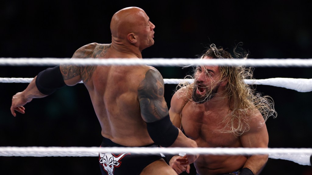The Rock Seth Rollins