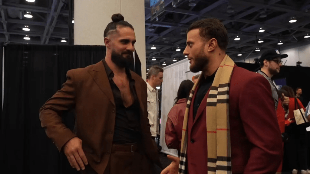 Seth Rollins MJF Super Bowl Radio Row