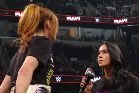 AJ Lee and Becky Lynch on WWE RAW
