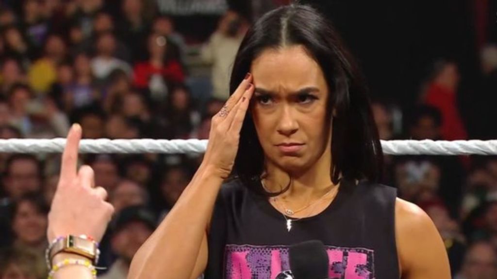 AJ Lee Nearly Breaks Character During WWE RAW Segment With Becky Lynch