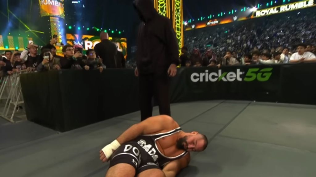 Bron Breakker attacked by masked man at WWE Royal Rumble 2026