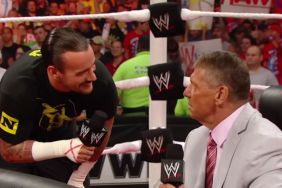 CM Punk with Vince McMahon on WWE RAW