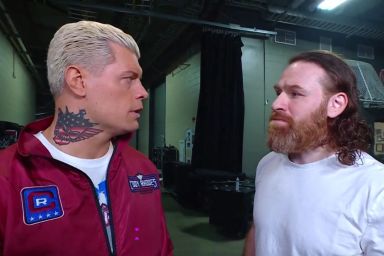 Cody Rhodes and Sami Zayn at WWE SmackDown