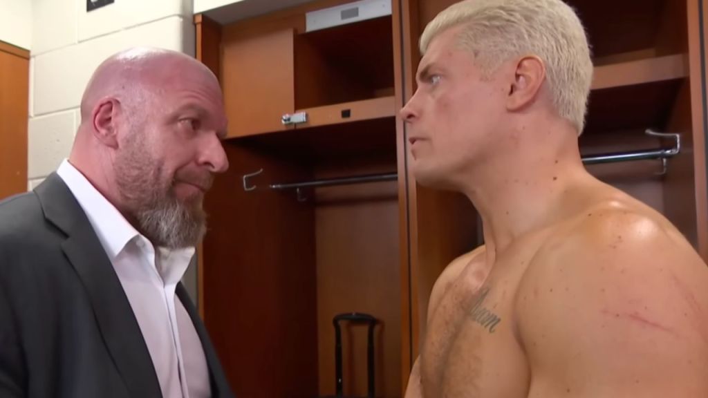 Cody Rhodes and Triple H on WWE RAW