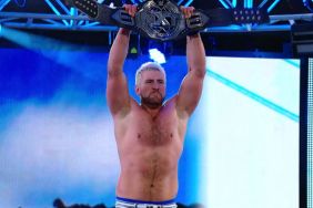 WWE NXT Champion match Joe Hendry with the title