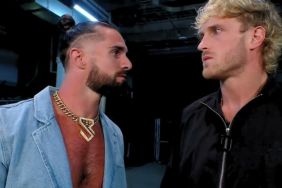 Seth Rollins and Logan Paul on WWE RAW