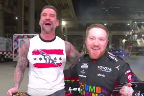 Tyler Reddick and CM Punk on WWE RAW