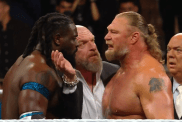 Triple H Brock Lesnar And Oba Femi