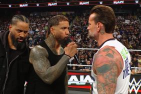 CM Punk with The Usos on WWE RAW