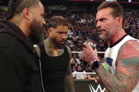 CM Punk with The Usos on WWE RAW