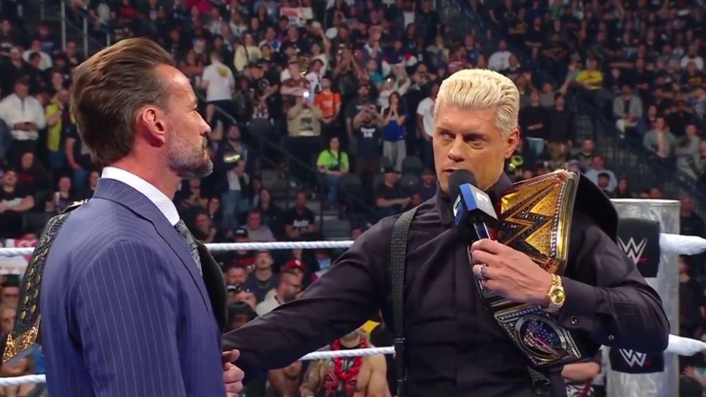 Cody Rhodes and CM Punk on WWE SmackDown