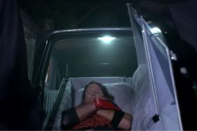 AJ Styles in the casket from The Undertaker's Boneyard match