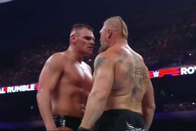 Brock Lensar and Gunther on WWE Royal Rumble