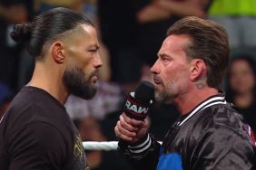 CM Punk and Roman Reigns on WWE RAW