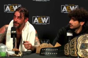 CM Punk and Tony Khan at AEW All Out 2022 press conference