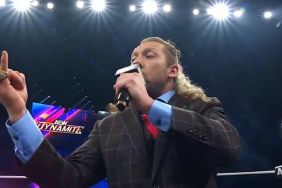 Kenny Omega with MJF's ring on AEW Dynamite