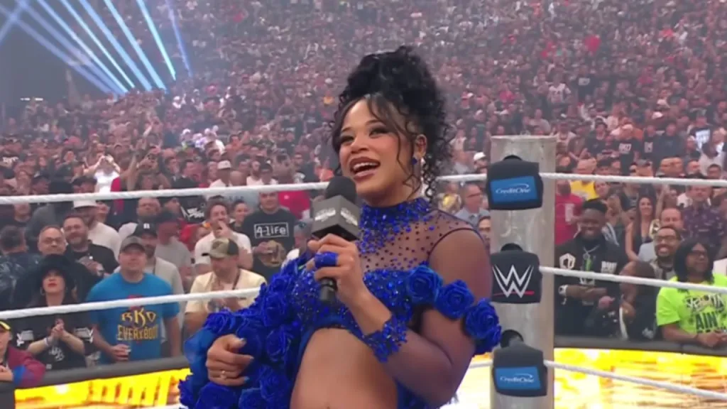 Bianca Belair pregnancy announcement WrestleMania 42