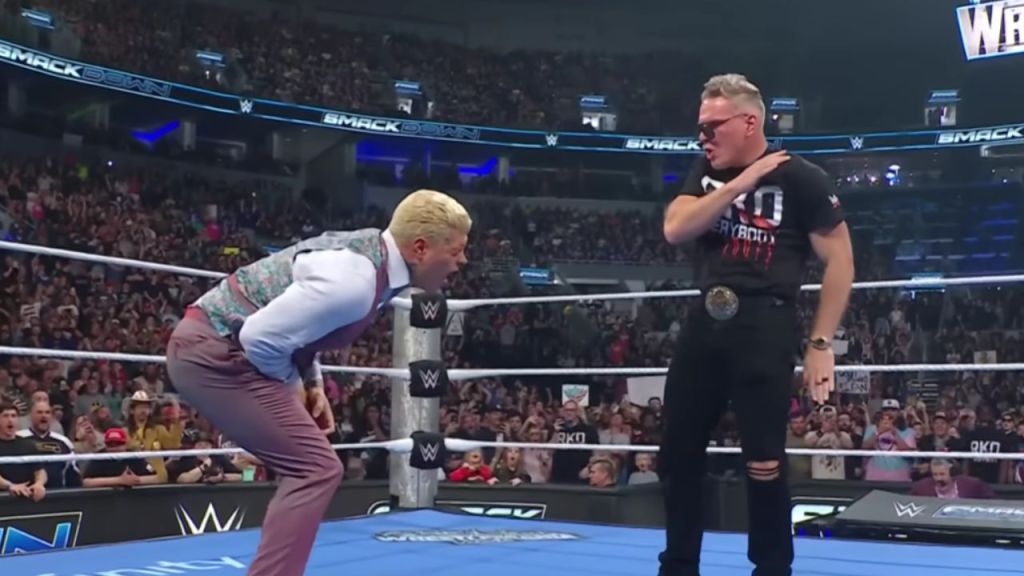 Cody Rhodes Pat McAfee on WWE SmackDown