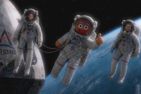 Gingerbread Man in space with Lil Yachty and Trick Williams shown on WWE SmackDown