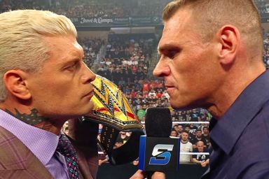 Gunther and Cody Rhodes face off WWE SmackDown