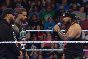 Jacob Fatu and The Usos at WWE SmackDown
