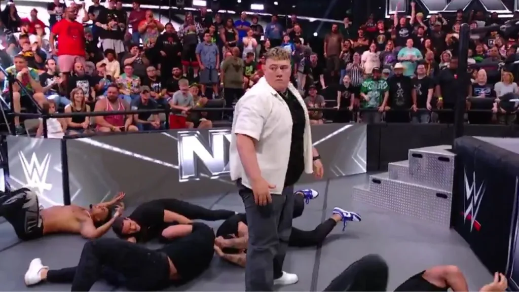 WATCH: Mason Rook Takes Out Six Men With Massive Moonsault Before NXT Signing