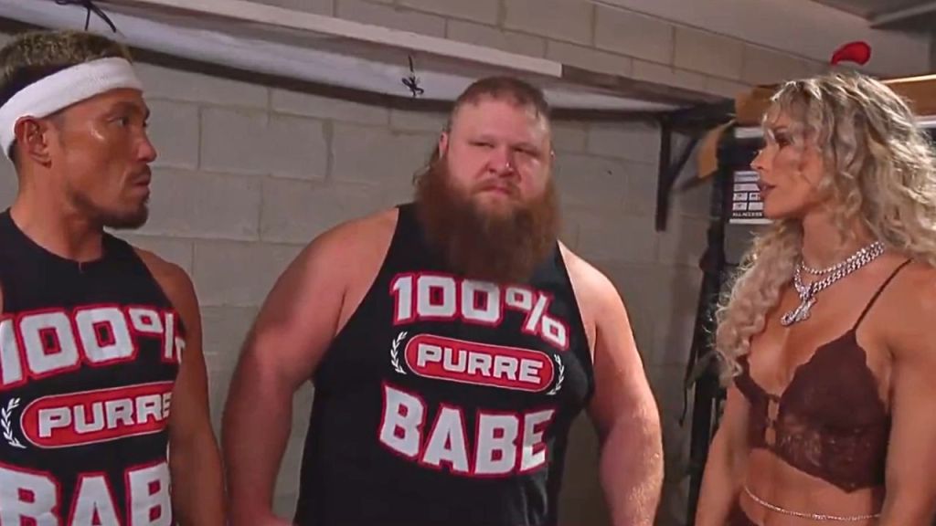 Maxxine Dupri with The Alpha Academy on WWE RAW