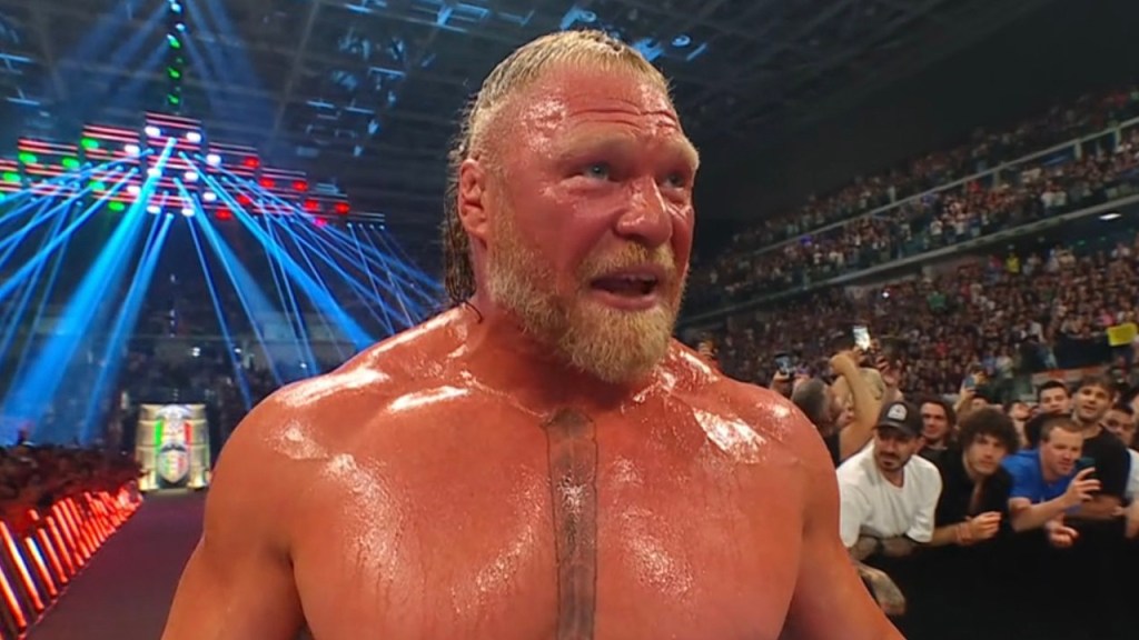 Brock Lesnar Picks Up Dominant Win Over Oba Femi at WWE Clash in Italy