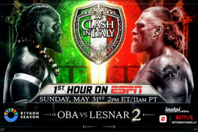 Oba Femi vs. Brock Lesnar Set For WWE Clash In Italy