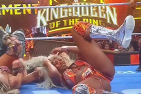 Jade Cargill vs Charlotte Flair wig malfunction WWE SmackDown